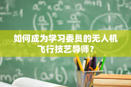 如何成为学习委员的无人机飞行技艺导师？