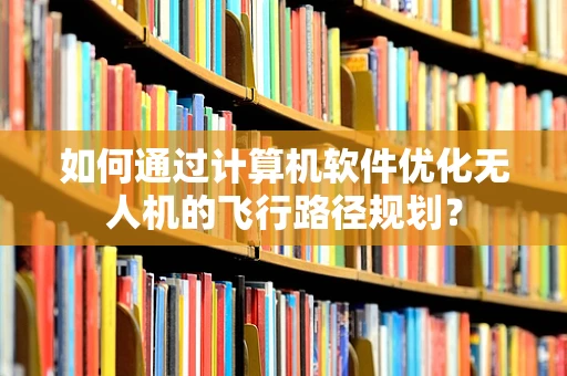 如何通过计算机软件优化无人机的飞行路径规划？