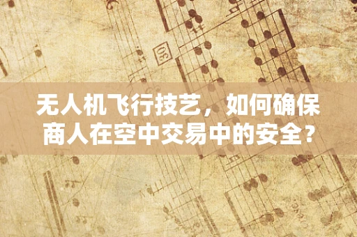 无人机飞行技艺，如何确保商人在空中交易中的安全？