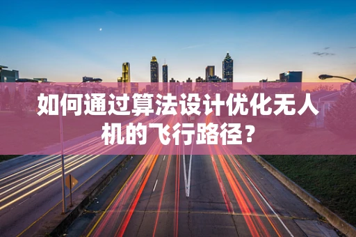 如何通过算法设计优化无人机的飞行路径？