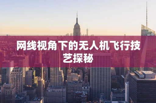 网线视角下的无人机飞行技艺探秘