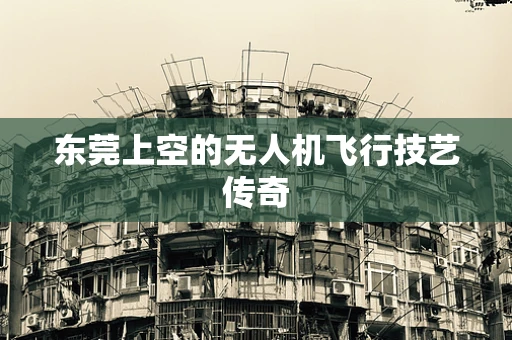 东莞上空的无人机飞行技艺传奇