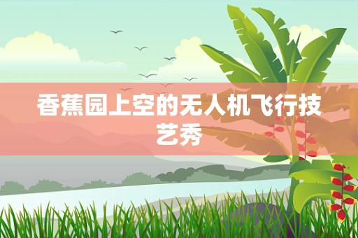 香蕉园上空的无人机飞行技艺秀