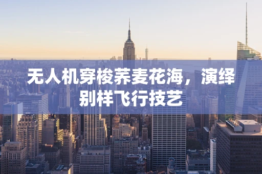 无人机穿梭荞麦花海，演绎别样飞行技艺