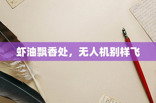虾油飘香处，无人机别样飞