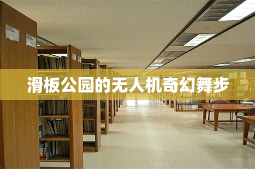 滑板公园的无人机奇幻舞步
