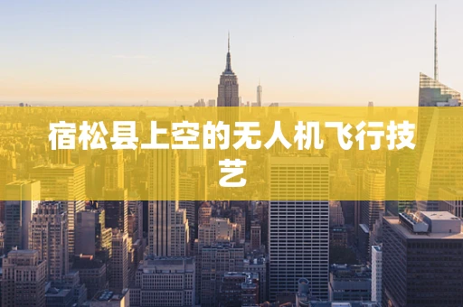 宿松县上空的无人机飞行技艺