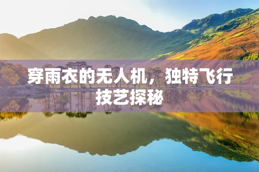 穿雨衣的无人机，独特飞行技艺探秘