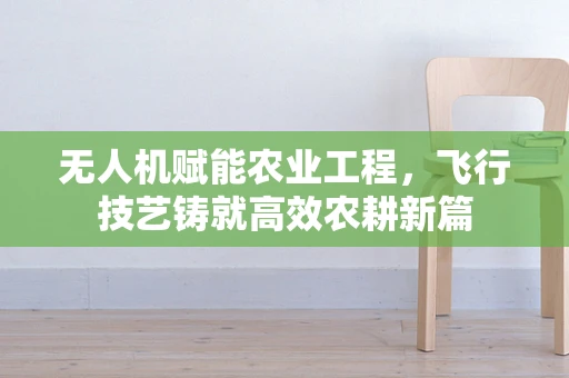 无人机赋能农业工程，飞行技艺铸就高效农耕新篇