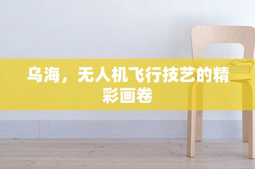乌海，无人机飞行技艺的精彩画卷