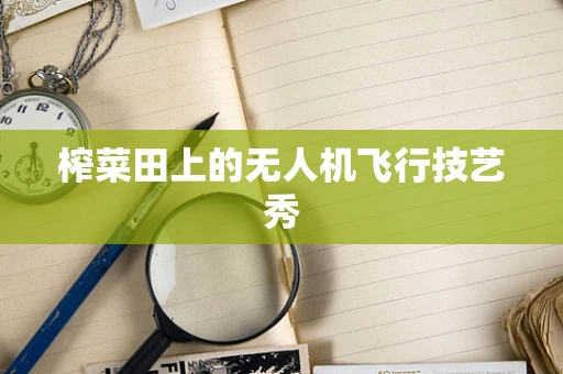 榨菜田上的无人机飞行技艺秀