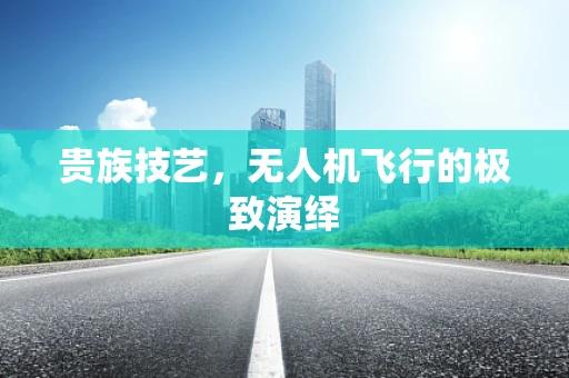 贵族技艺，无人机飞行的极致演绎