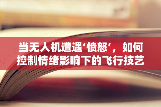 当无人机遭遇‘愤怒’，如何控制情绪影响下的飞行技艺？