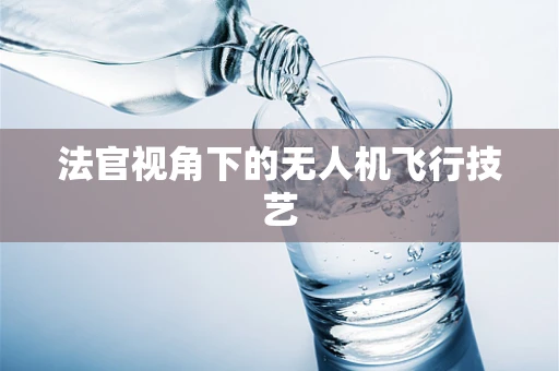 法官视角下的无人机飞行技艺