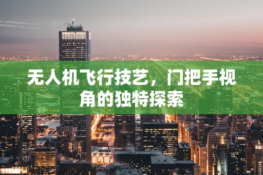 无人机飞行技艺，门把手视角的独特探索