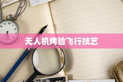 无人机烤验飞行技艺