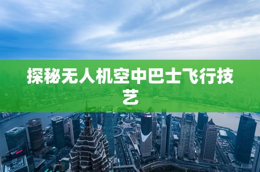 探秘无人机空中巴士飞行技艺