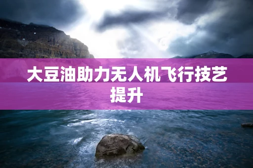 大豆油助力无人机飞行技艺提升