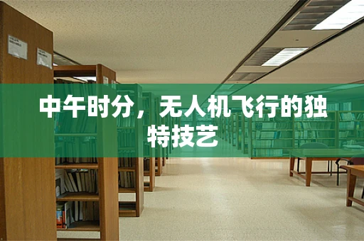 中午时分，无人机飞行的独特技艺