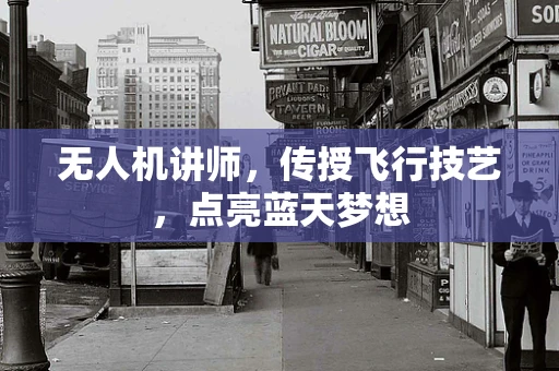 无人机讲师，传授飞行技艺，点亮蓝天梦想