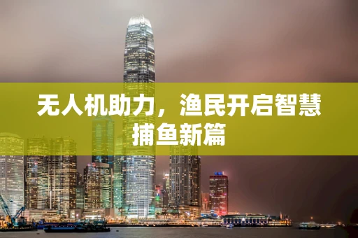 无人机助力，渔民开启智慧捕鱼新篇