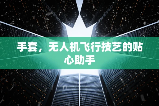 手套，无人机飞行技艺的贴心助手