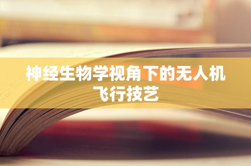 神经生物学视角下的无人机飞行技艺