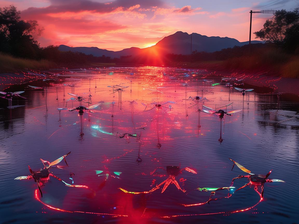 赤水之上，无人机的奇幻舞步