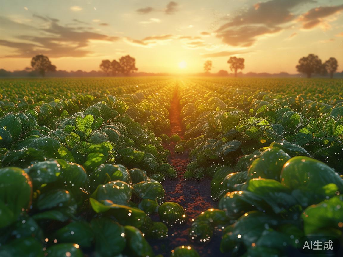 无人机下的土豆田奇幻之旅