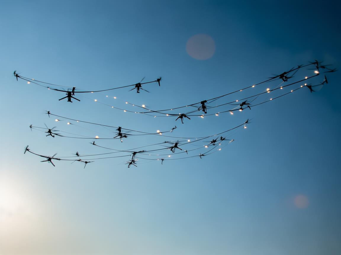 辽阳上空的无人机飞行技艺之美