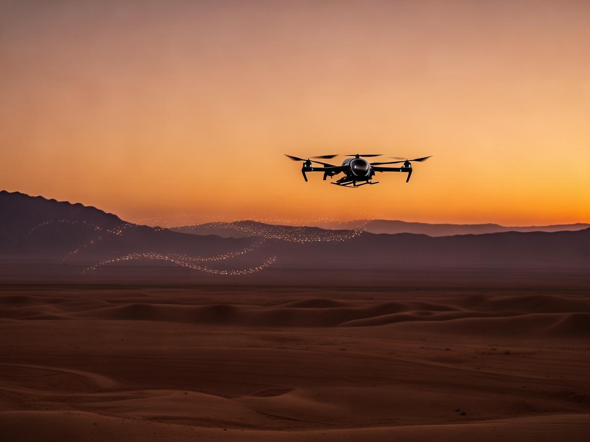 格尔木上空的无人机飞行技艺探索