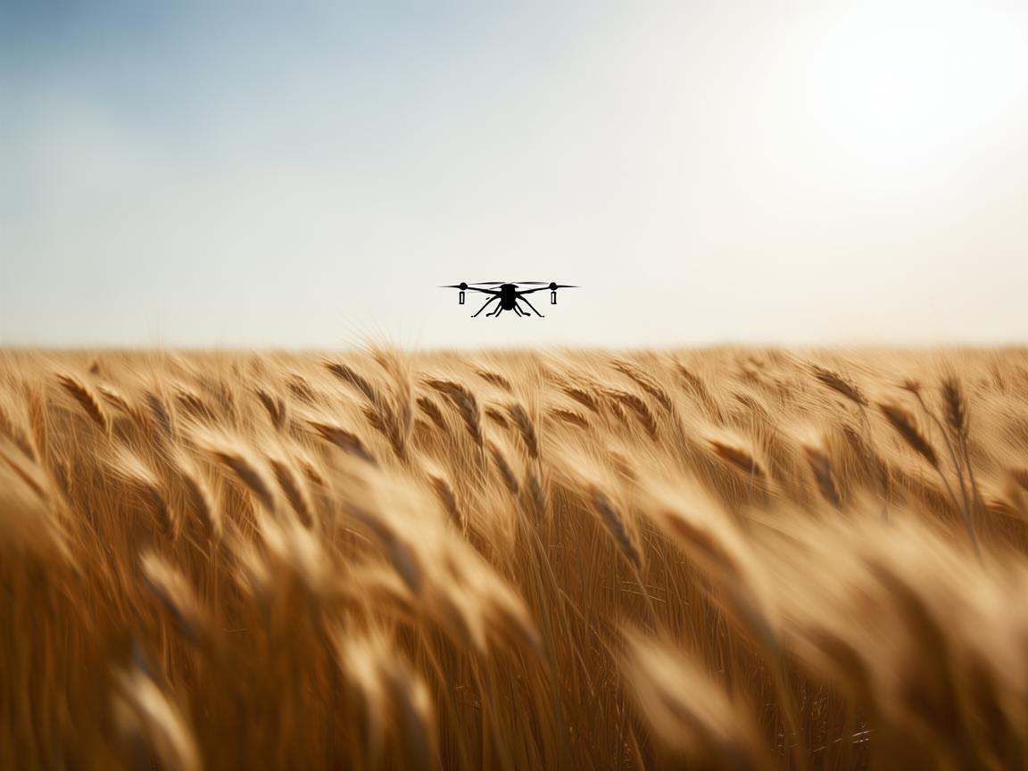 黍子田上的无人机灵动之舞