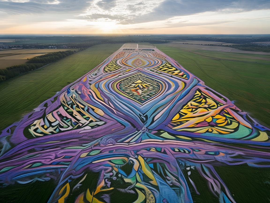 无人机绘就空中画廊