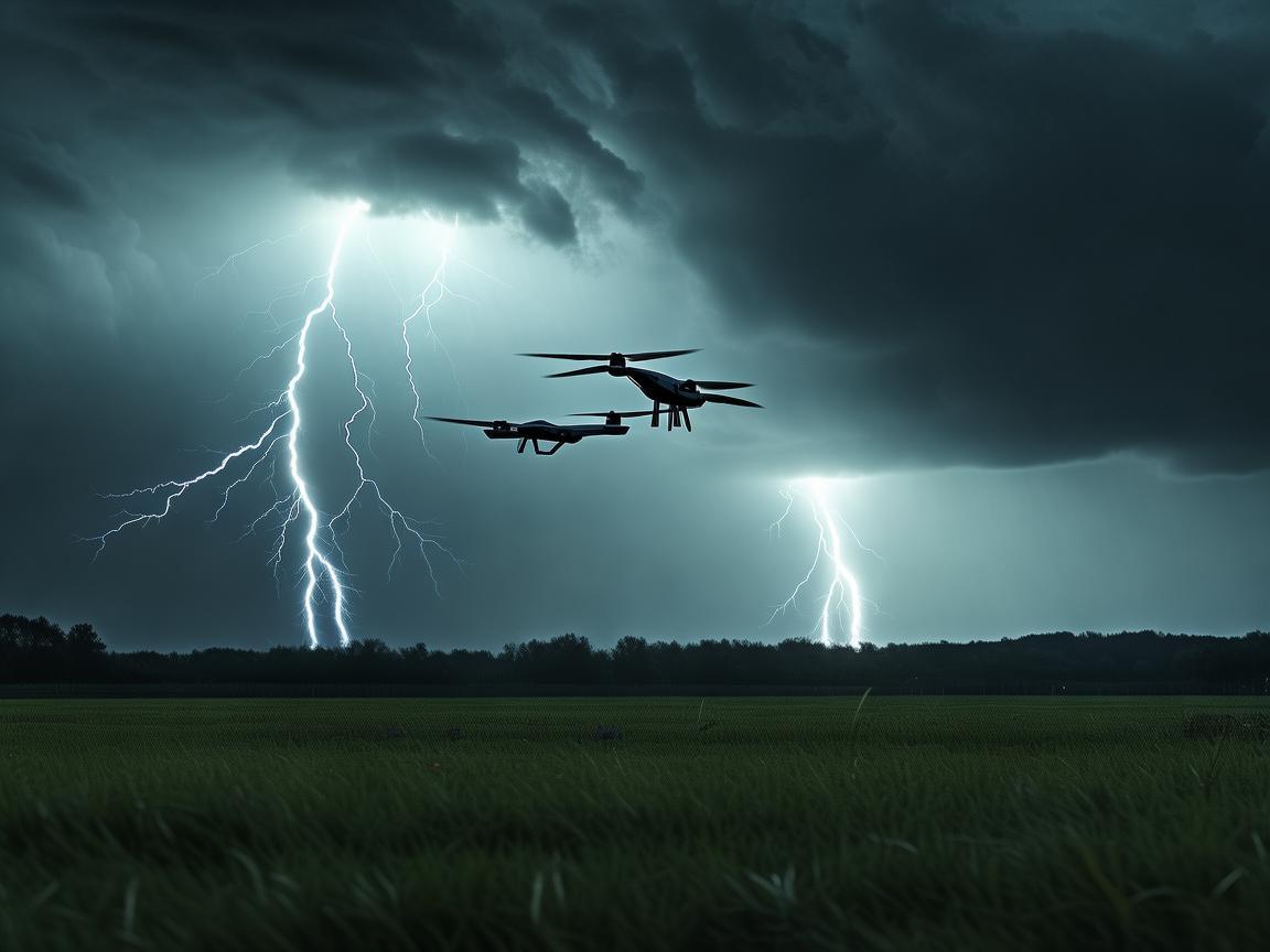 雷电之下，无人机飞行技艺的挑战与应对