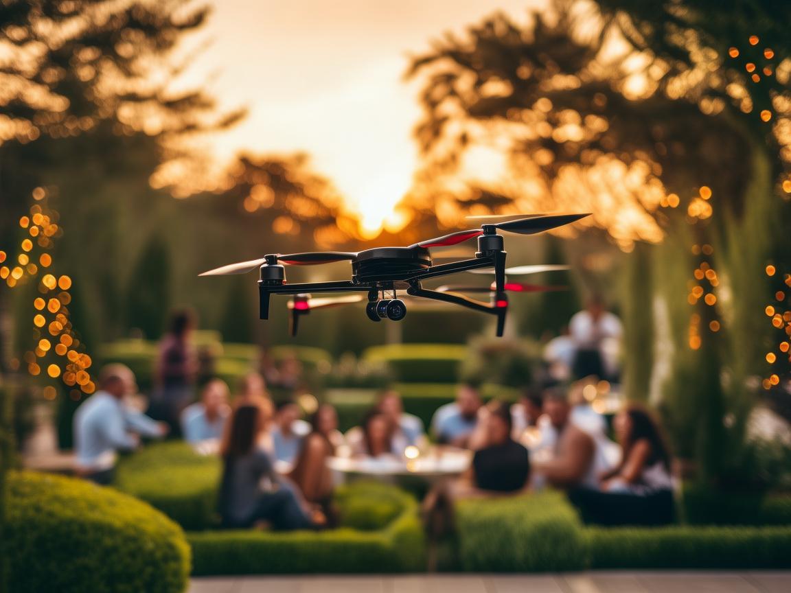 无人机为聚会增添别样精彩