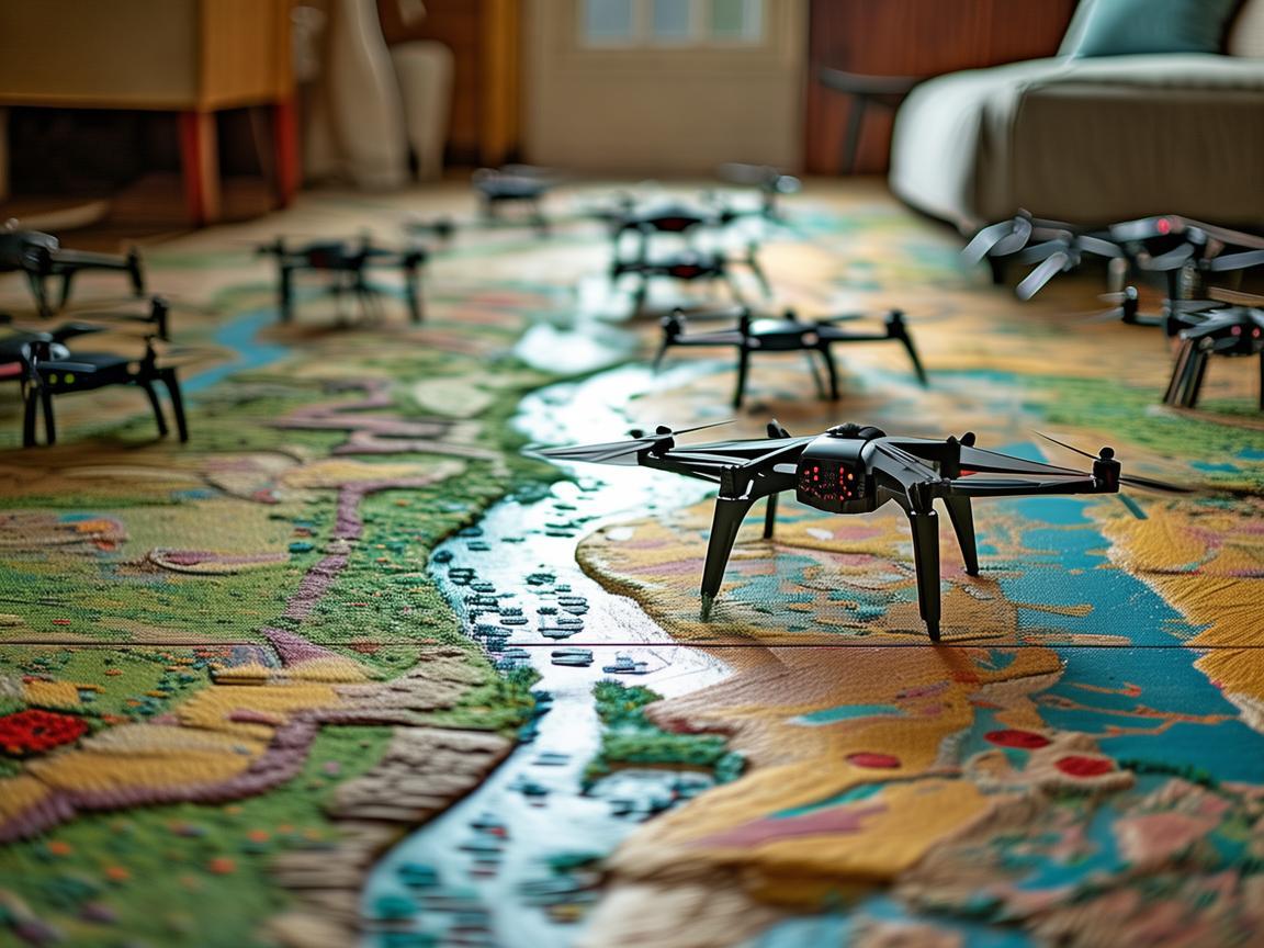 巧用地板贴纸，解锁无人机独特飞行技艺