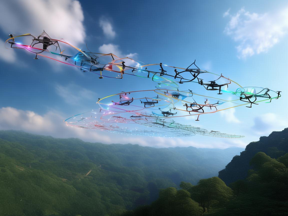 梅州上空的无人机飞行技艺