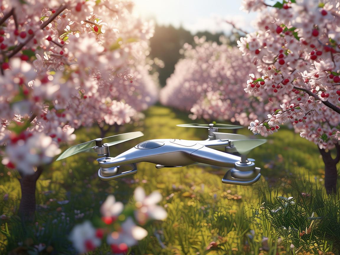 无人机穿梭樱桃林，邂逅甜蜜之味