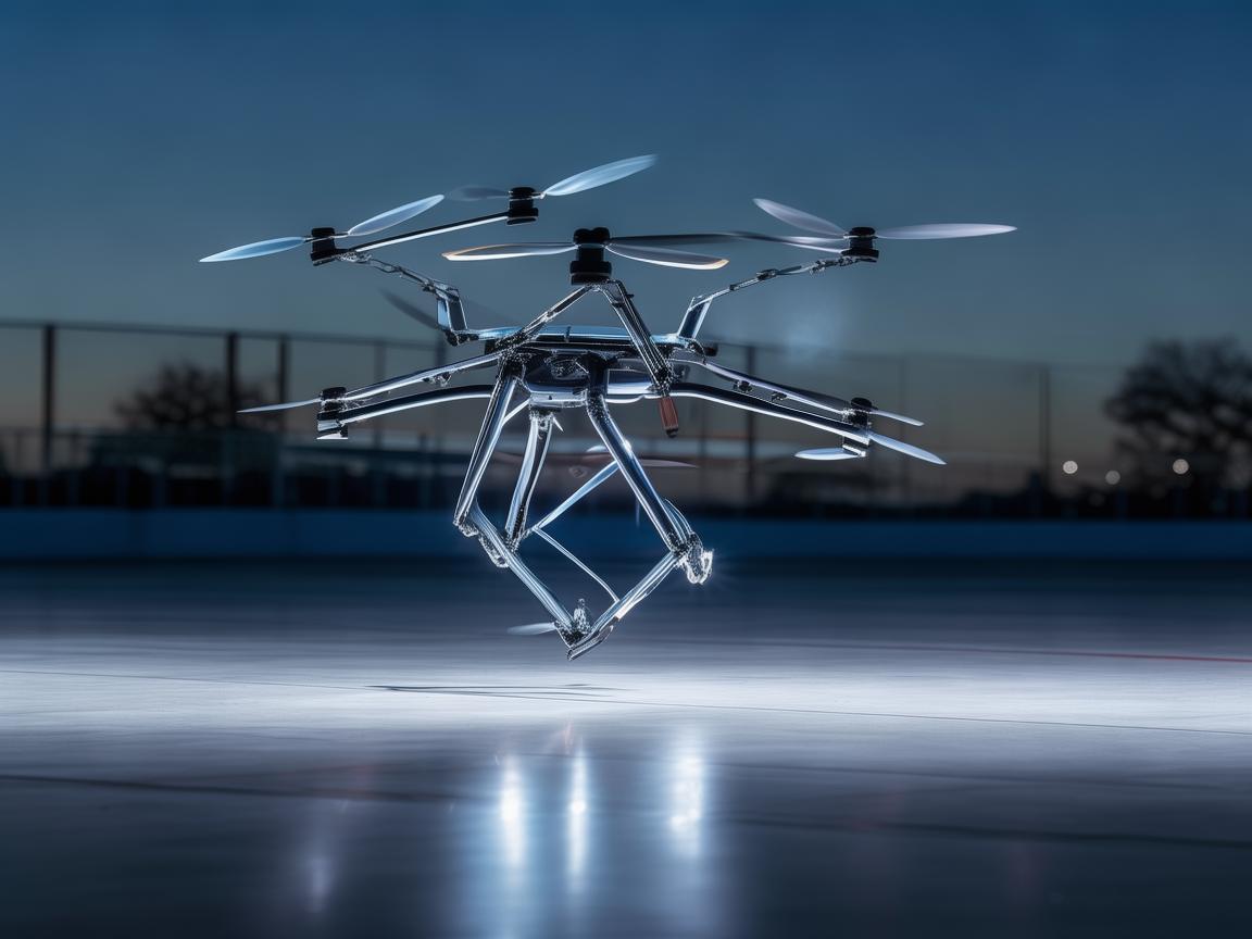 无人机在旱冰场的灵动之舞