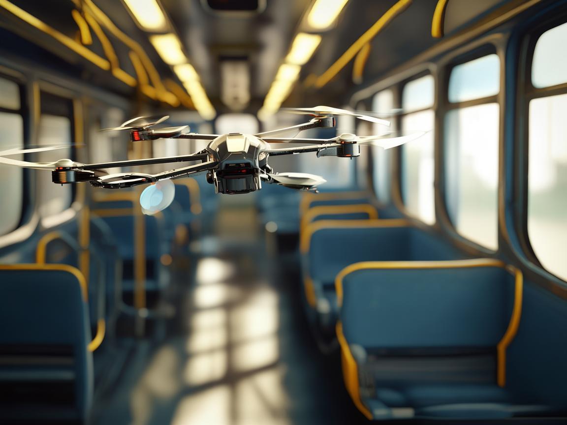 探秘无人机在公交车车厢内的飞行技艺