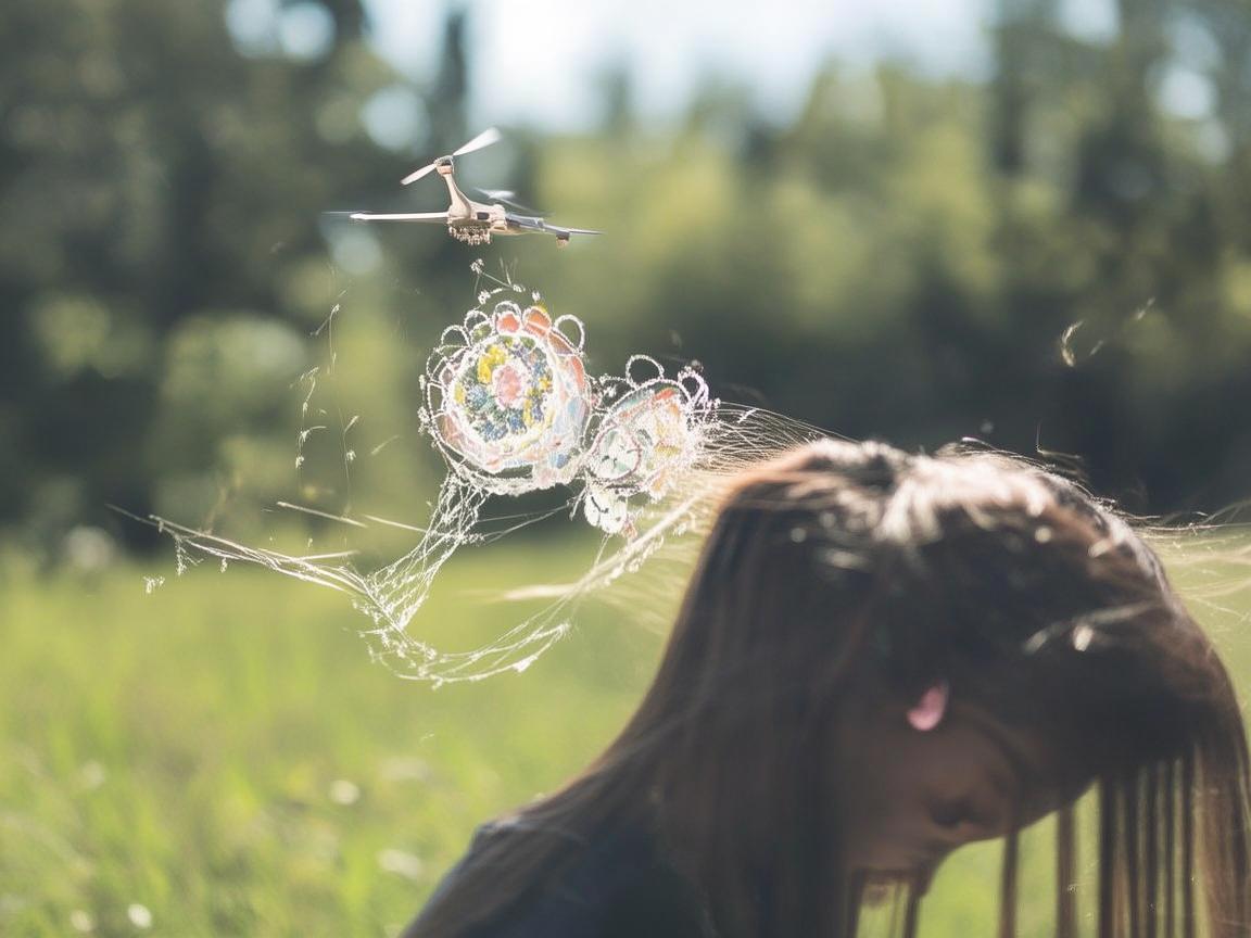 发夹造型，无人机飞行技艺的独特演绎