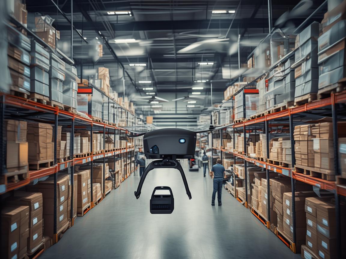 无人机助力建材市场仓库高效管理