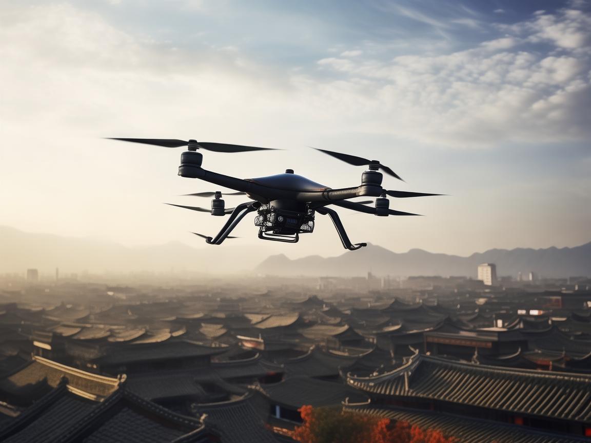 临清上空的无人机飞行技艺探秘