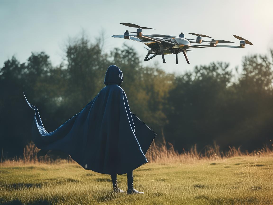 大衣之下，无人机飞行技艺的别样风采