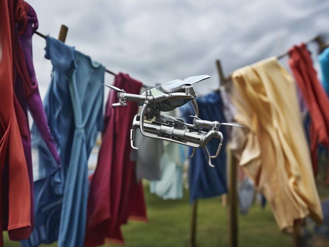 无人机穿越晾衣绳的奇妙技艺